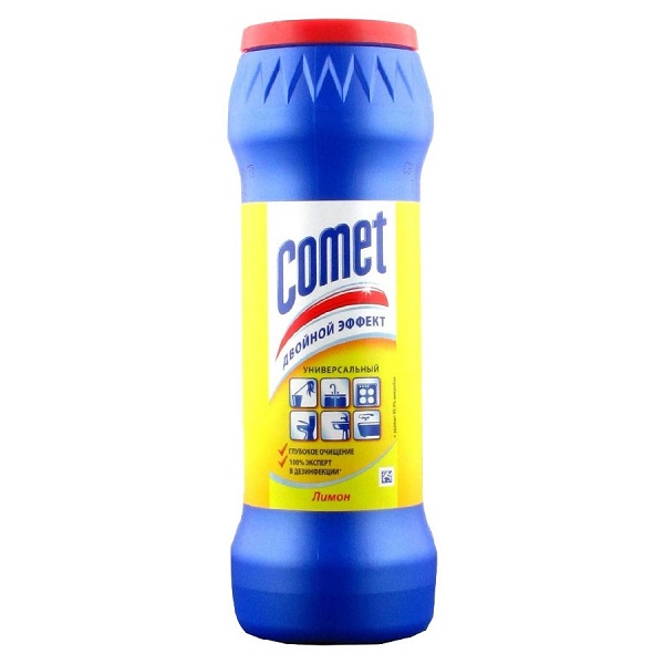 Комет чистящий 475 гр Лимон с хлоринолом, баночка