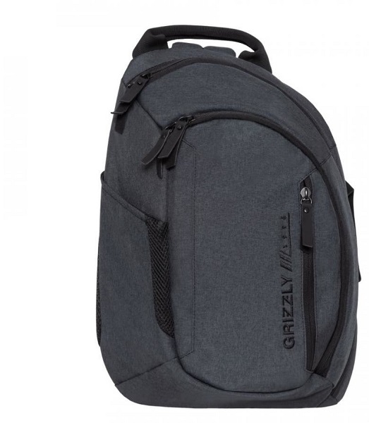 Рюкзак молодежный GRIZZLY RQ-914-2, 32*46*11 см, серый