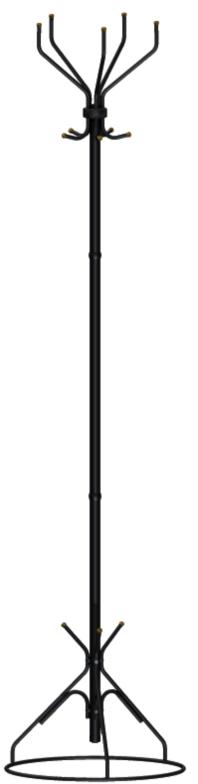 Вешалка-стойка Ажур-2 1,77 м, основание 45 см, 5 крючков, металл, черная