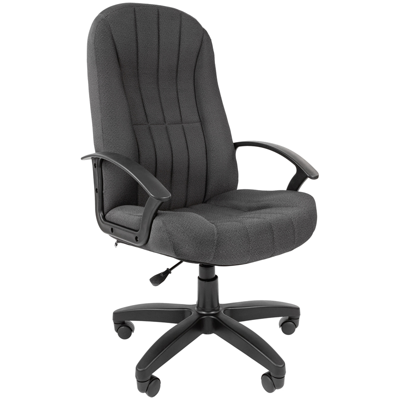 Кресло руководителя Стандарт СТ-85 PL ткань, пиастра, пластик, серый