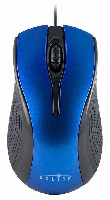 Мышь Oklick 215M USB (800dpi) оптическая черный/синий