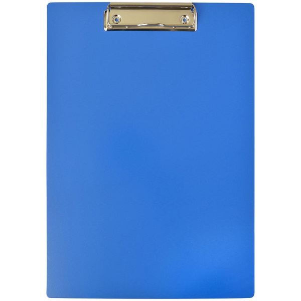 Доска-планшет А4 OfficeSpace с прижимом, пластик, 245656 синий