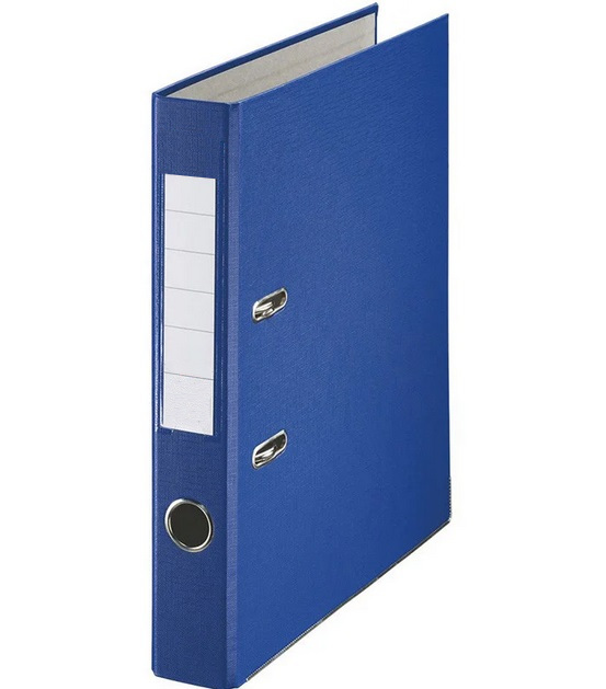 Папка-регистратор А4  50 мм ПВХ ЭКО, синий, с метал.уголком 1029145