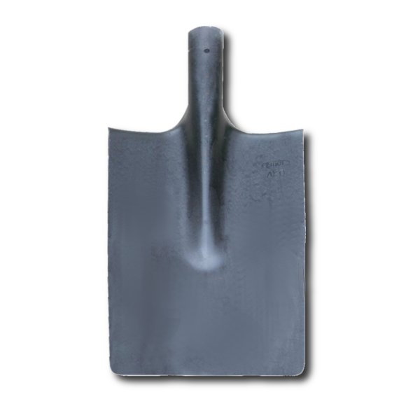 Лопата штыковая прямая, сталь 1,5 мм, d=40 мм, без черенка