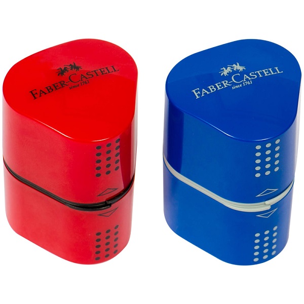 Точилка FaberCastell 183801 TRIO GRIP 2001, цвет ассорти
