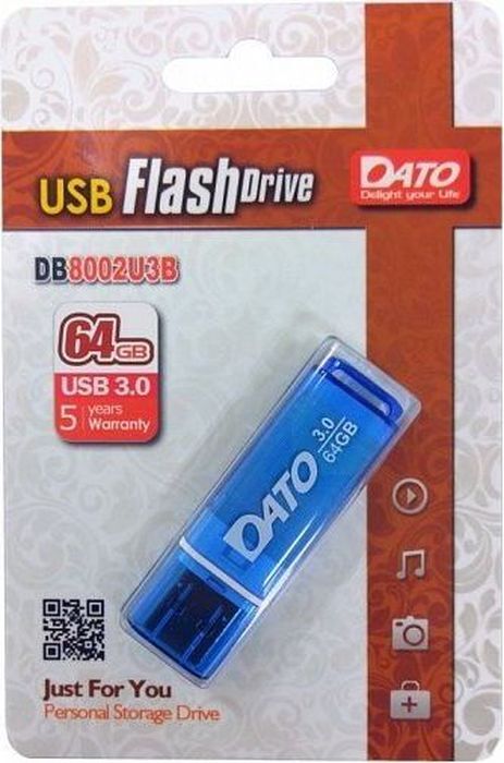 Флэш-драйв 64ГБ Dato DB8002U3 DB8002U3B-64G USB3.0 синий