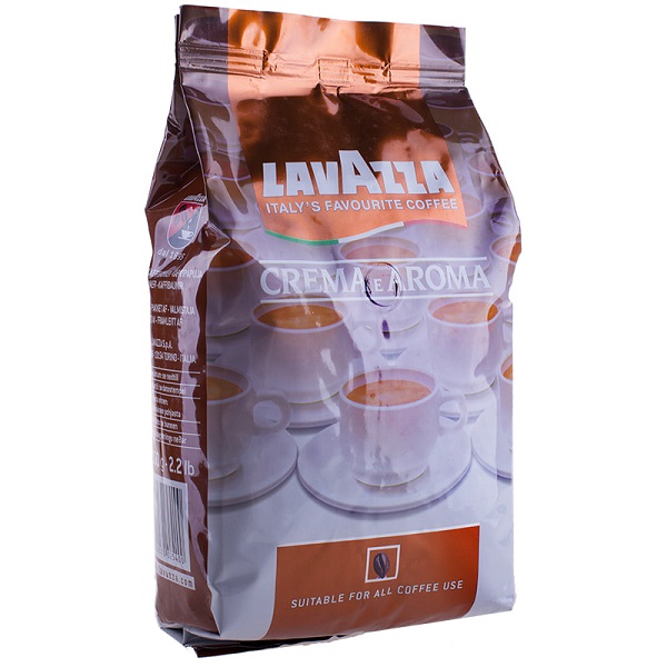 Кофе в зернах Lavazza "Crema e Aroma", вакуумный пакет, 1кг 