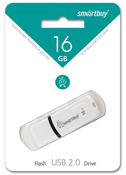 Флэш-драйв 16ГБ Smartbuy Paean White USB (SB16GBPN-W)