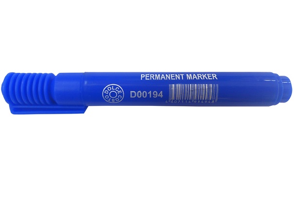 Маркер перманентный DOLCE COSTO D00194-K синий, клиновидный, 2-5мм