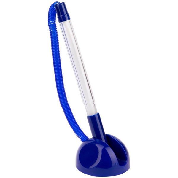 Ручка шариковая на пруж/липучке OfficeSpace Reception, TBbu_16080 синяя