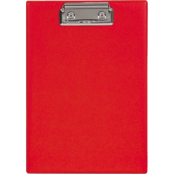 Доска-планшет А5 deVENTE с прижимом, картон/ПВХ, 3034801 красный
