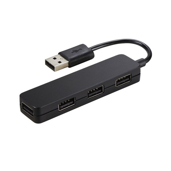 Разветвитель USB 2.0, пассивный, 4 порта, Hama Slim 00012324