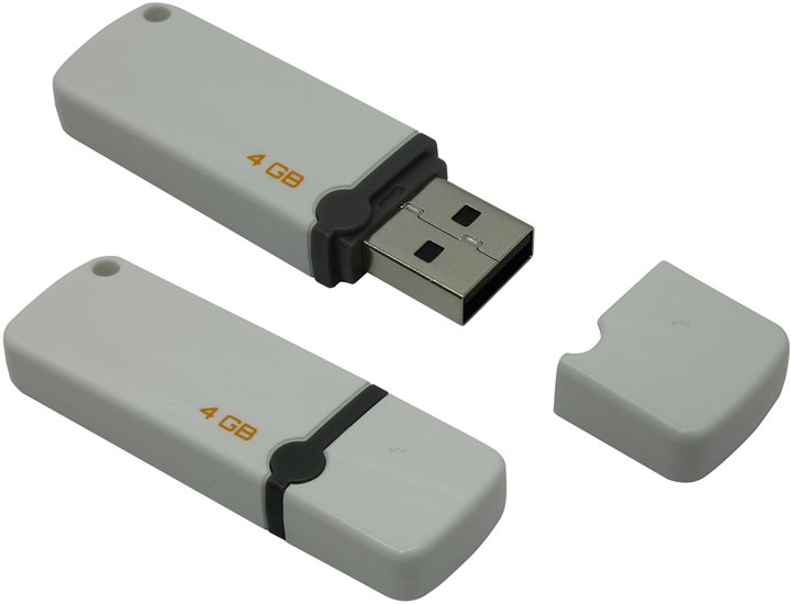 Флэш-драйв 4ГБ QUMO USB 2.0 Optiva 02 White корп. белый