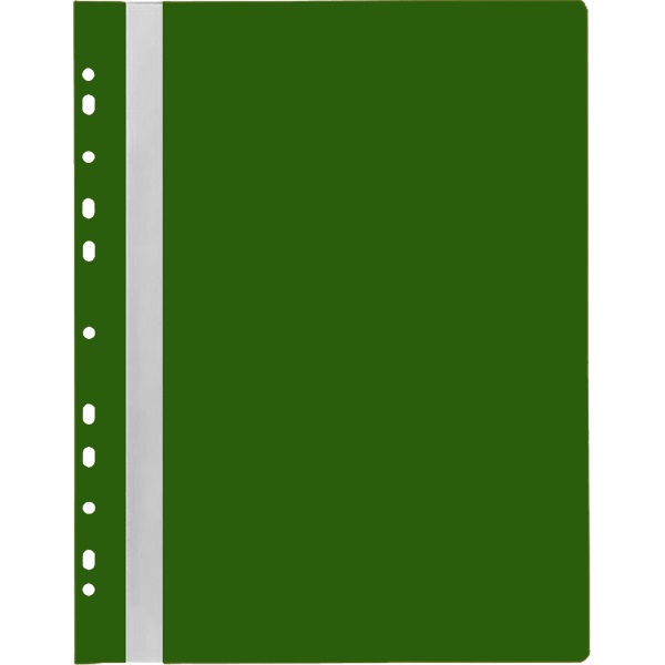 Скоросшиватель А4 мягкий пластик, зеленый deVENTE 120/160мкм 3113002 с перфорацией