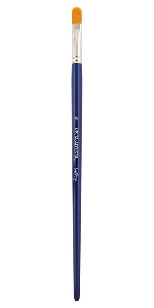 Кисть № 12 синтетика овальная, длинная ручка 50113-12