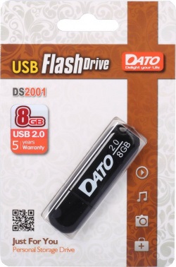 Флэш-драйв 8ГБ Dato DS2001 DS2001-08G USB2.0 черный