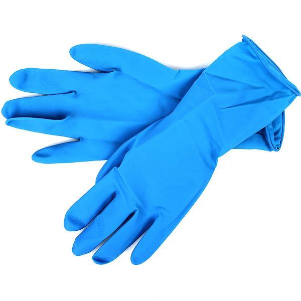 Перчатки латексные, L синие Safe&Care 0,44мм (аналог DERMAGRIP)
