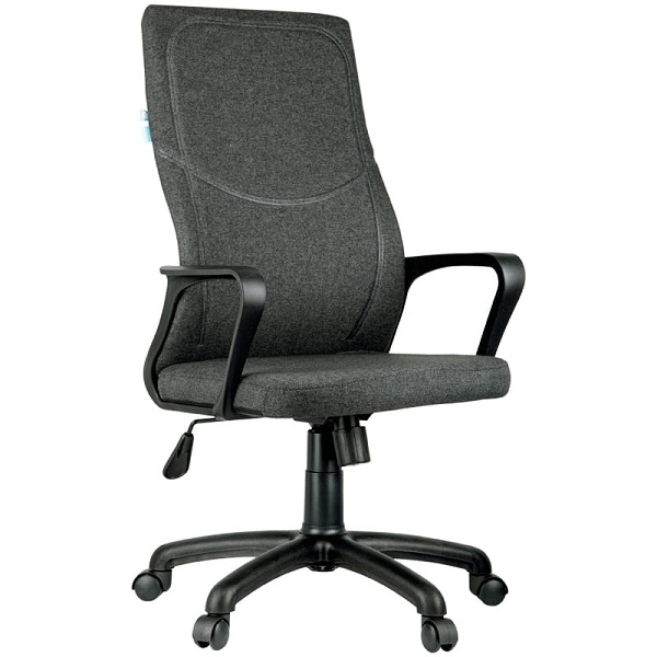 Кресло руководителя Helmi HL-E65 Sigma, ткань, пластик, серый 302878