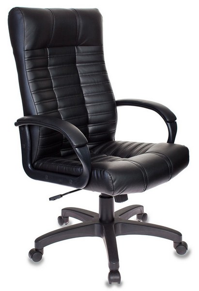 Кресло руководителя Бюрократ KB-10 кожзам, пластик, черный