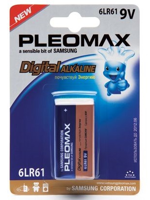Батарейка Крона Samsung Pleomax 6LR61-1BL