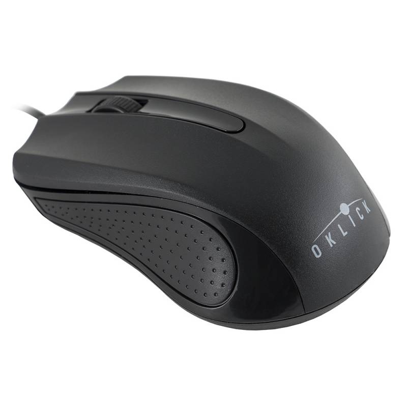 Мышь Oklick 225M черный оптическая USB (1200dpi) (2but)