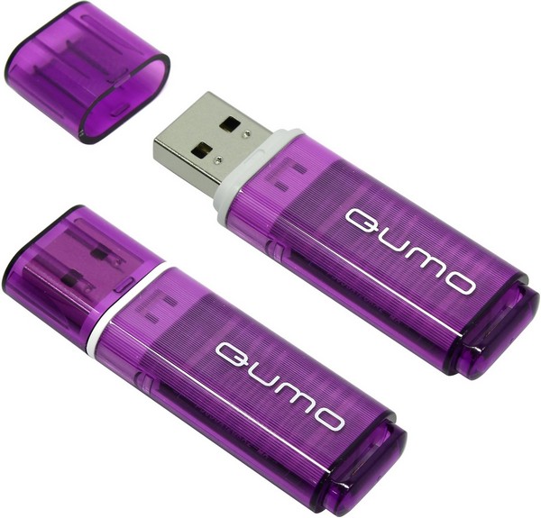 Флэш-драйв 8ГБ QUMO USB 2.0 Optiva 01 Violet корп. фиолетовый