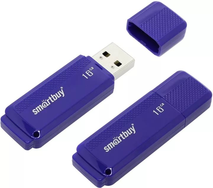 Флэш-драйв 16ГБ Smartbuy  Dock Blue  USB (SB16GBDK-B)
