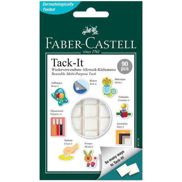 Клейкие подушечки удаляемые Faber-Castell "Tack-It" 90 шт, 589150