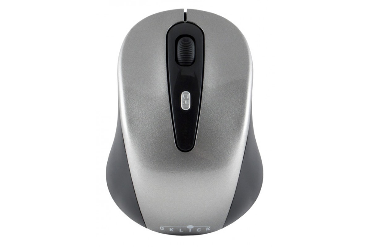 Мышь Oklick 435MW черный, серый оптическая (1600dpi) беспроводная USB (3but)