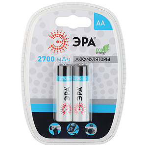 Аккумулятор ЭРА HR6-2BL 2700mAh 2шт/уп