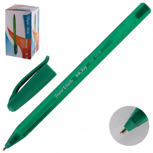 Ручка шариковая Ink Joy 100 S0957150 трехгранный корпус, зеленая