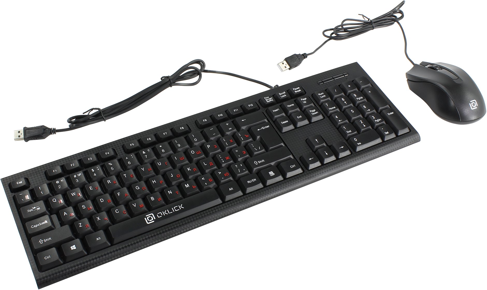 Клавиатура + мышь Oklick 620M черный USB