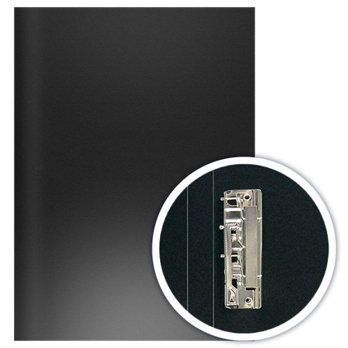 Папка с металлическим зажимом А4 400мкм DOLCE COSTO Эконом D00301-BK черная