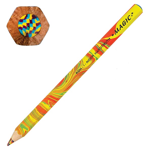Карандаш Magic Original Koh-I-Noor с многоцветным грифелем 3405 утолщенный