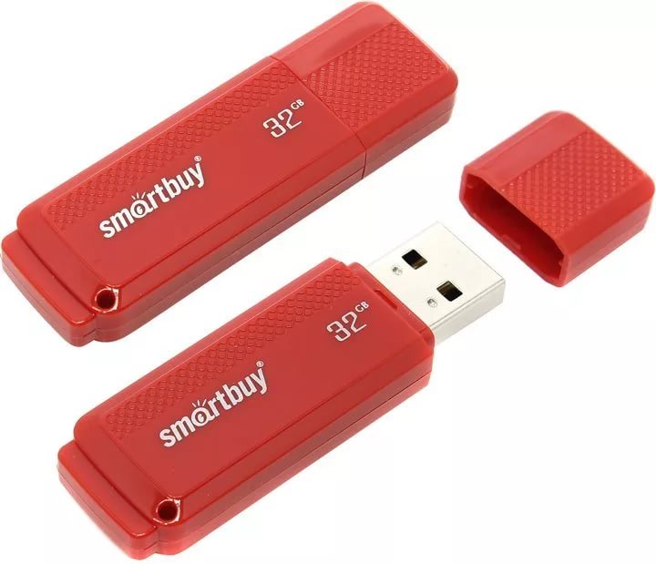 Флэш-драйв 32ГБ SmartBuy  Dock Red USB   (SB32GBDK-R)