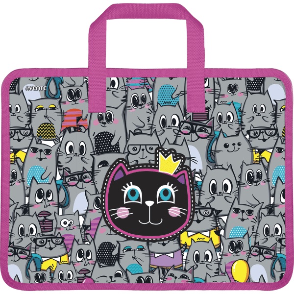 Сумка детская пласт. deVENTE. Cat Princess, 33,5*26см, с ручками 8053060
