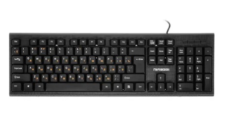 Клавиатура Гарнизон GK-120, карбон черный USB