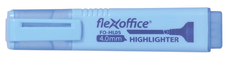 ььТекстовыделитель FlexOffice FO-HL05 BLUE 1-4мм голубой