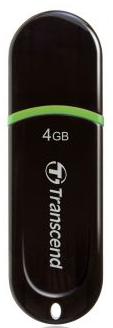 Флэш-драйв 4ГБ TRANSCEND JetFlash 300 TS4GJF300 USB 2.0 черный/зеленый