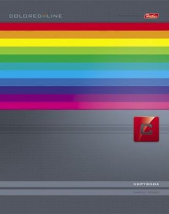 Тетрадь 120л.кл.Хатбер -Colored_Line- твердая обложка спираль 10649