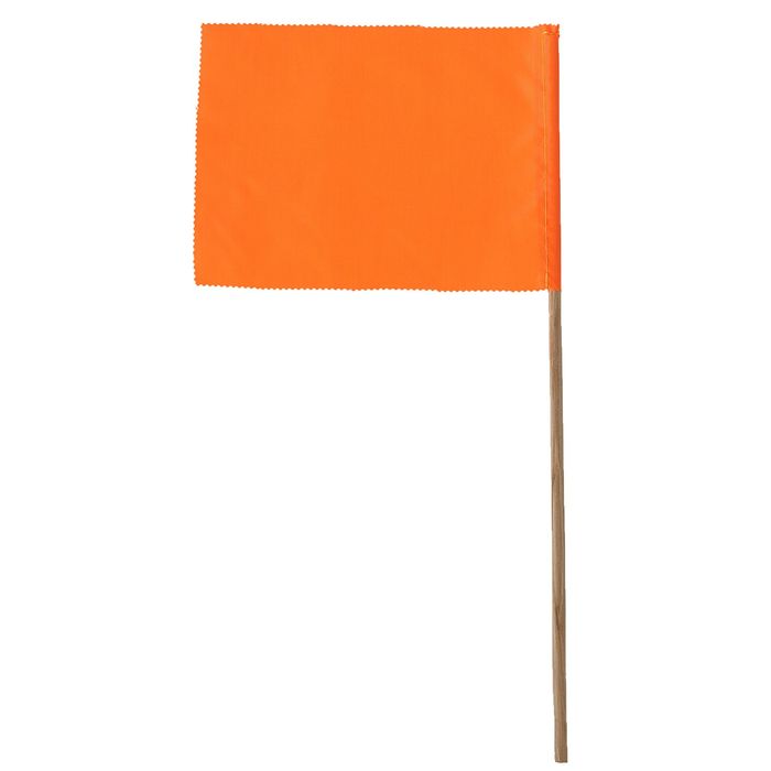 Флажок, длина 40 см, 15*20 см, оранжевый
