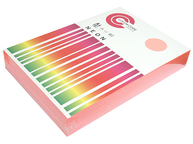 Бумага ColorCode А4 75гр розовый неон 500л