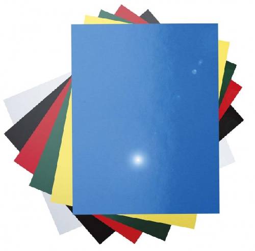 Обложки картон-глянец. А-4(1/100) синий 