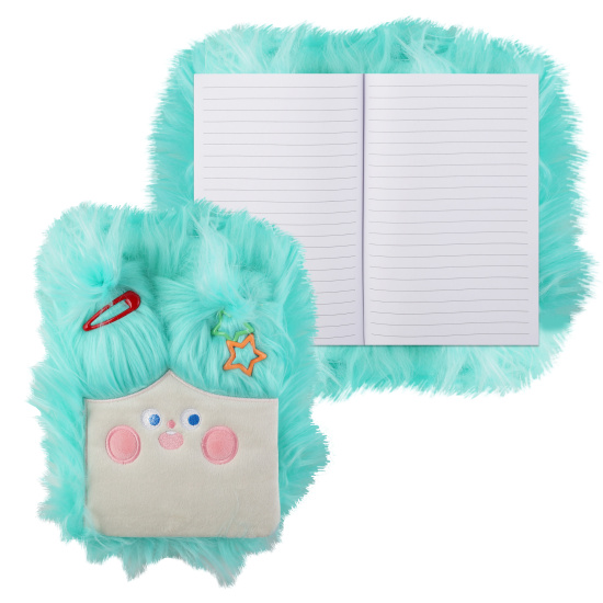 Записная книжка А5 80л. КОКОС. Прическа, обл. меховая 251801