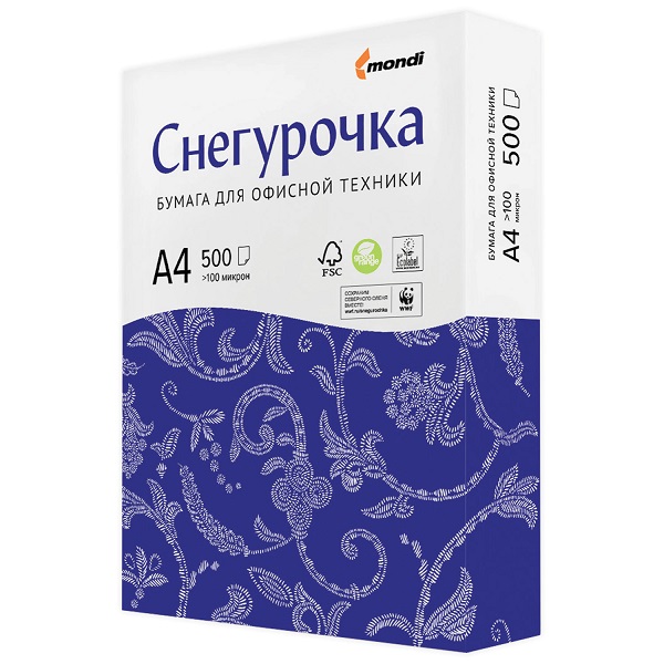 Бумага Снегурочка А4 146% 500 листов