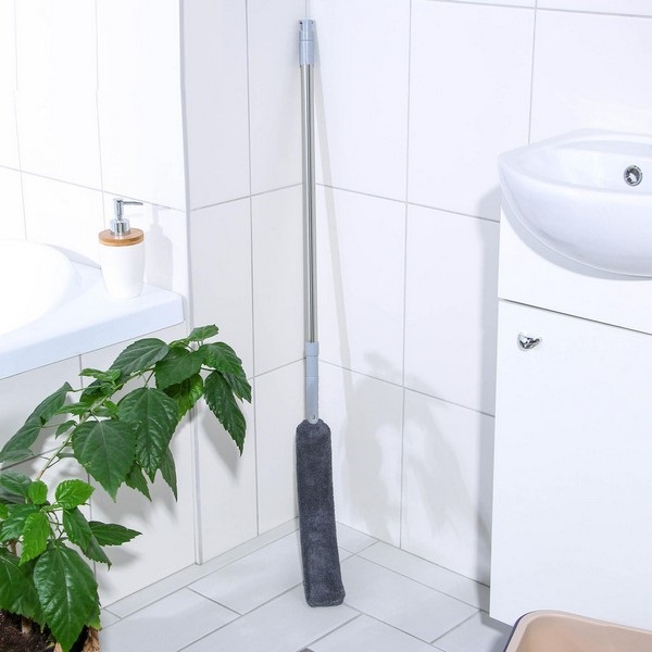 Швабра плоская гибкая, насадка из микрофибры, для труднодоступных мест