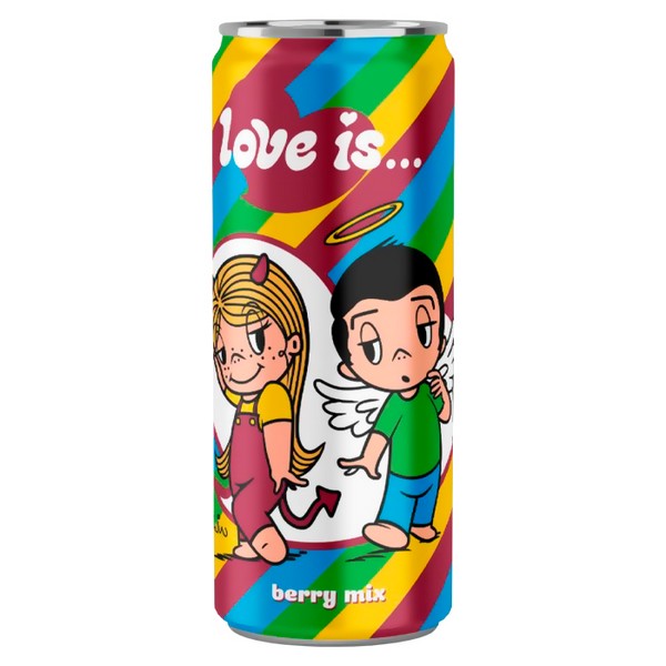 Газированный напиток LOVE IS Ягодный Микс 330 мл ЧЕСТНЫЙ ЗНАК ПЮД