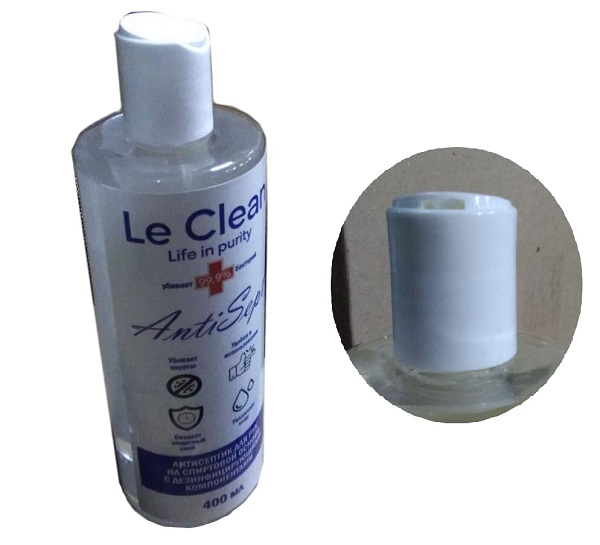 Средство антисептическое Le Clean Antisept, 400 (+/-100 мл), дозатор