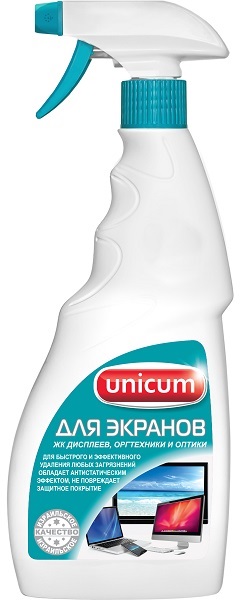 Средство чистящее 500мл UNICUM для чистки офисной техники и экранов