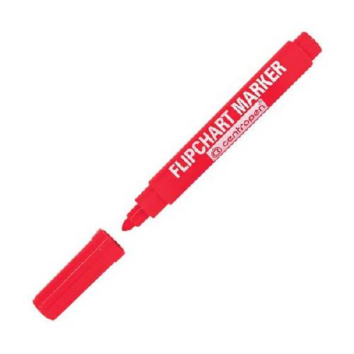 Маркер "Centropen FLIPCHART" красный, круглый наконечник 85500104